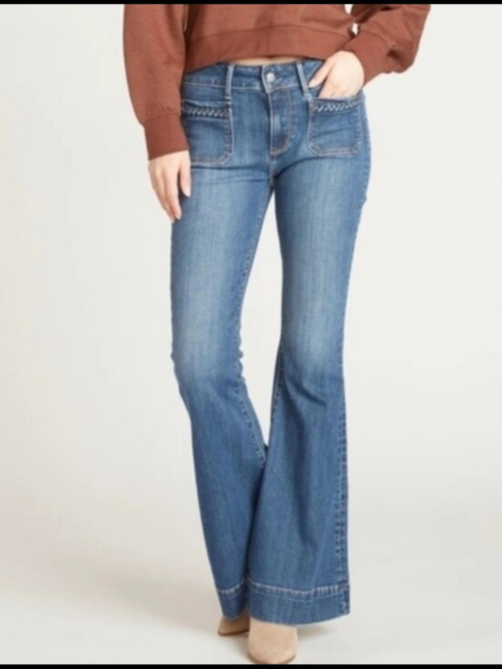Driftwood Farrah High-Rise Flare Women's Jeans - Blue